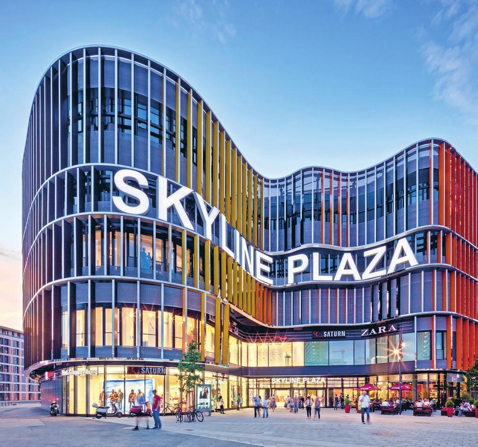 HE KYLINE PLAZA MORE HAN A CENER In the heart of the new Frankfurt Europa district, the kyline Plaza offers a strong combination of shopping, lifestyle, and entertainment.
