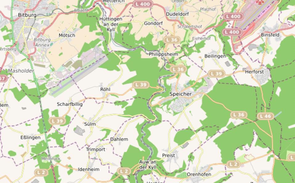 Figure 1 Map of the served area Speicher Station 2 km Trier 22 km History Ursula Berrens works at Caritas-Trier.
