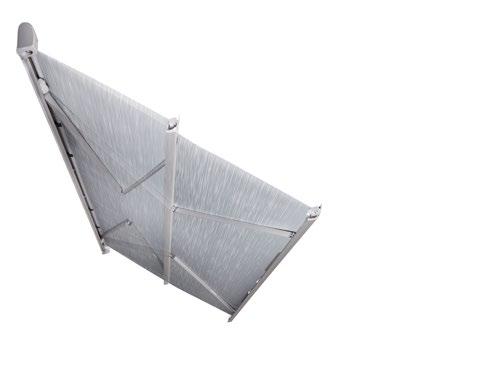 the awning fabric can be set as you