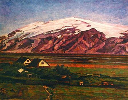Mynd 10 Ásgrímur Jónsson, Múlakot í Fljótshlíð, 1913, olíumálverk, 450