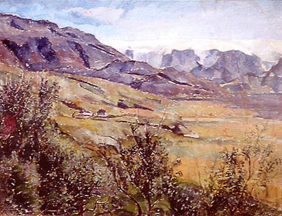 Mynd 11 Ásgrímur Jónsson, Úr Fljótshlíð, Barkarstaðir, 1913,
