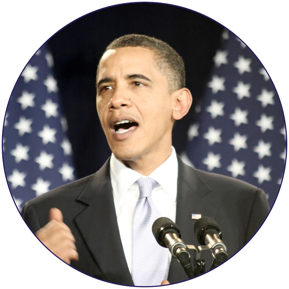 Барак Обама (ағылш. 'Barack Hussein Obama II', (4 тамыз 1961 жыл) - 2008 жылы өткен Президенттік сайлауда Демократиялық партияның атынан кандидат атанып, сайлау қорытындысы бойынша жеңіске жетті.