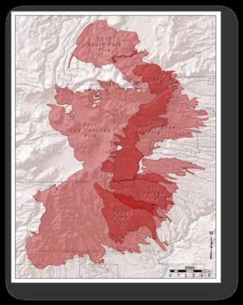 35 Year History of Fires Near LANL 1977 La Mesa Fire: 14,282 acres 1996 Dome Fire: 16,521 acres 1998 Oso Fire: