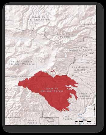 Las Conchas Fire Timeline DAY 2 Monday, June 27 3:00 am fire mapped at 43,597 acres (IR imagery) MaxROS ~acre/second 1:30 pm mandatory evacuation of Los Alamos; voluntary evacuation of