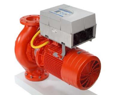 Izgled pumpe sa integrisanim VFD uređajem (samo 3% ovakvih pumpi se proda u opsegu snaga do 2,2 kw) - U mnogim slučajevima primene, motori su predimenzionisani i rade kontinualno sa parcijalnim