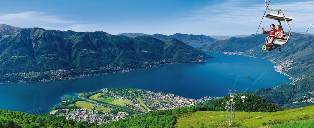 View over Lake Maggiore Your journey to Switzerland begins here Your flight to Switzerland We use Swiss International Airlines, ritish Airways and easyjet as they offer the greatest flexibility for