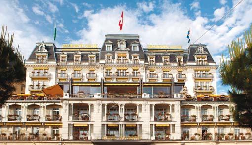 Montreux GRAND HÔTEL SUISSE-MAJESTIC Open all year edrooms: 155 City view comfort rooms with bath or shower A Lake view deluxe rooms with bath or shower elle Epoque style Lake views Fine dining uilt