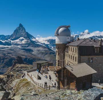 The must visits of the Gornergrat mountain railway, the Rothorn cable car and the underground Sunegga Express funicular are all within