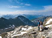 maintained paths with wonderful views across the high Alps, crystal lakes and lush valleys. See page 23 for our independent walking holiday with luggage transfer.