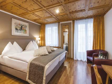 Davos MOROSANI HOTEL SCHWEIZERHOF Open 1 Jan-7 Apr and 1 Jun-21 Oct edrooms: 90 Standard rooms with bath or shower A South facing rooms with bath and balcony Suites available on request Village