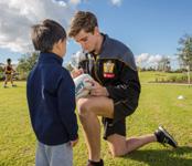The Werribee Football Club embraces the opportunity to interact with the people of Wyndham, whether it is as a spectator enjoying a match-day kick on the ground, an Auskicker playing in a half-time