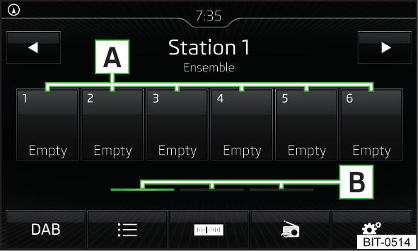 Te funkcije možete uključivati/isključivati u glavnom meniju Radio u FN opsegu tako što ćete tapnuti na funkcijski taster Proširena podešavanja.