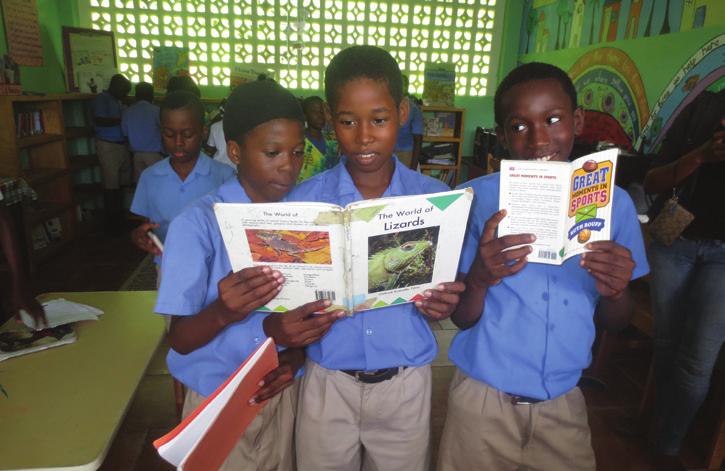 HELPING TO DEVELOP COMPETENT READERS Low literacy levels continue to be of concern in the primary schools in St Vincent and the Grenadines and therefore the MCTs have invested in projects to combat