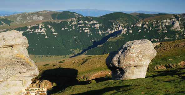 Kamenné sfingy v Prírodnom parku Bucegi v