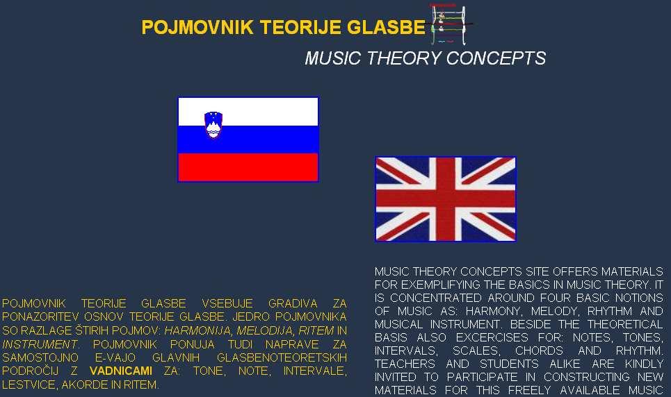 POJMOVNIK TEORIJE GLASBE 29 Pojmovnik teorije glasbe http://muzikologija.ff.uni-lj.si/ptg/ Pojmovnik teorije glasbe je nastal leta 2008 v okviru projekta Računalniško poučevanje teorije glasbe.