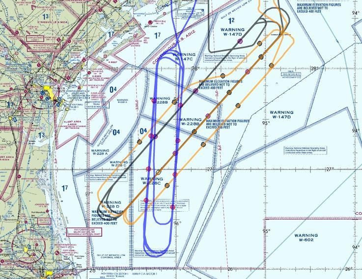 Validation flights 3 flights 17, 21 and 24 June, 2016 Race tracks pattern Revisit time: ~ 1 hour 46 HDSS Dropsondes released for wind validation