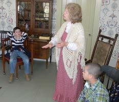 O Tuesday ad Wedesday, the four secod grade classes from the Paul Smith School took tours through the Grage ad the Bejami Rowe House.