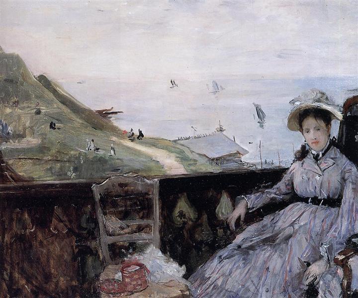 hu) 8. Berthe Morisot, Na terasi, 1874.
