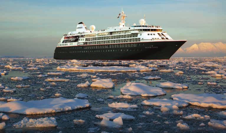 SILVER CLOUD luxury SHIPs These luxurious ships combine more traditional-style cruising with an Arctic