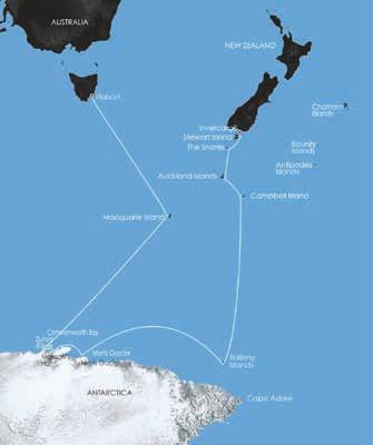 In the Wake of Scott & Shackleton NOTE; not all voyages shown FALKLAND ISLANDS Port Stanley Mount Pleasant CHILE Punta Arenas ARGENTINA Ushuaia AUSTRALIA Hobart NEW ZEALAND Invercargill Stewart
