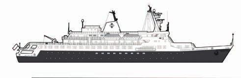KRISTINA KATARINA KOTKA SPIRIT OF ENDERBY / AKADEMIK SHOKALSKIY EXPEDITION Guests: 50 / 48 Staff and Crew: 30 / 63 Lifeboats: 2 fully-enclosed & 4 life-rafts Dimensions: Length: 71.6m Width: 12.