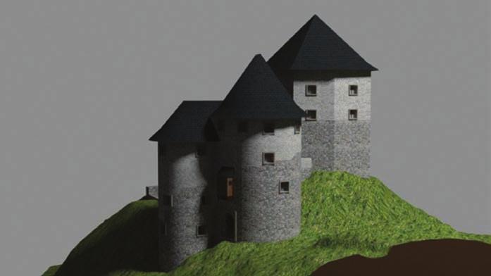 Prikaz arheološkog lokaliteta Zelingrad s osvrtom na trenutni projekt obnove Slika 8: 3D model rekonstrukcije Zelingrada (izvor: Muzej Sveti Ivan Zelina 7 ).