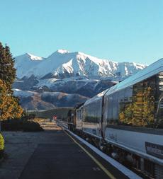 Continue into Arthur s Pass and board the TranzAlpine, renowned as one of the great train journeys of the world.
