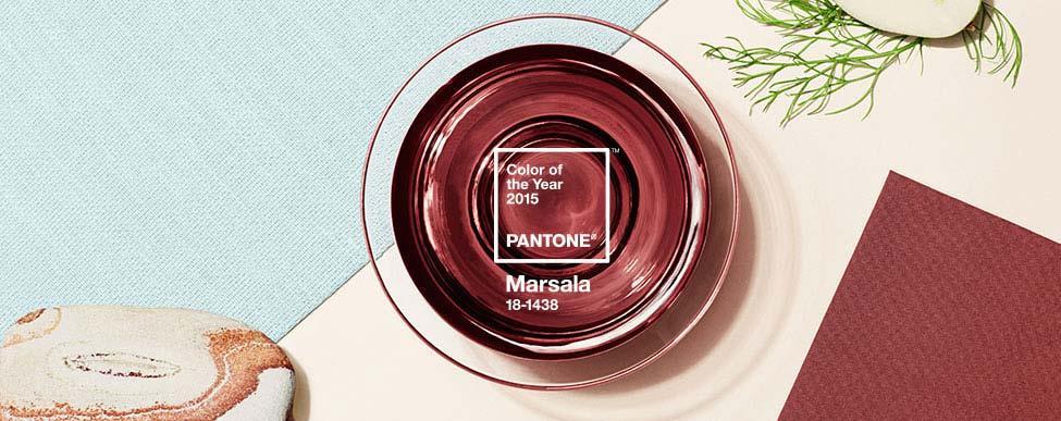 INTRODUCING MARSALA PANTONE 18-1438 A naturally robust and earthy wine red, Marsala