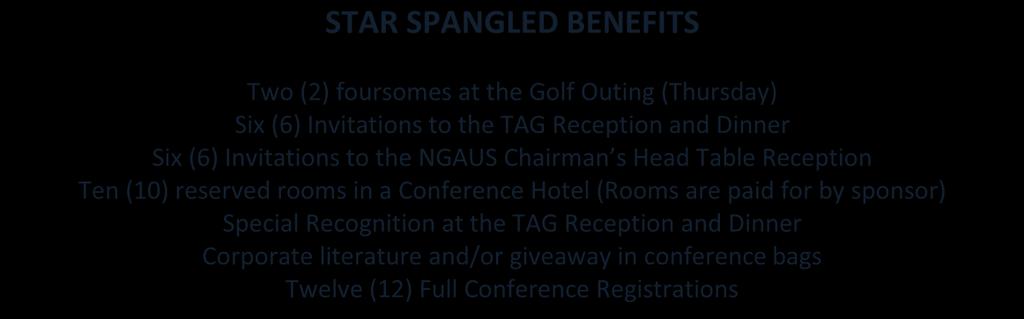Enhance your presence at the NGAUS 2016 General Conference and capitalize on the opportunity to connect with key customers, end-users and decision-makers.