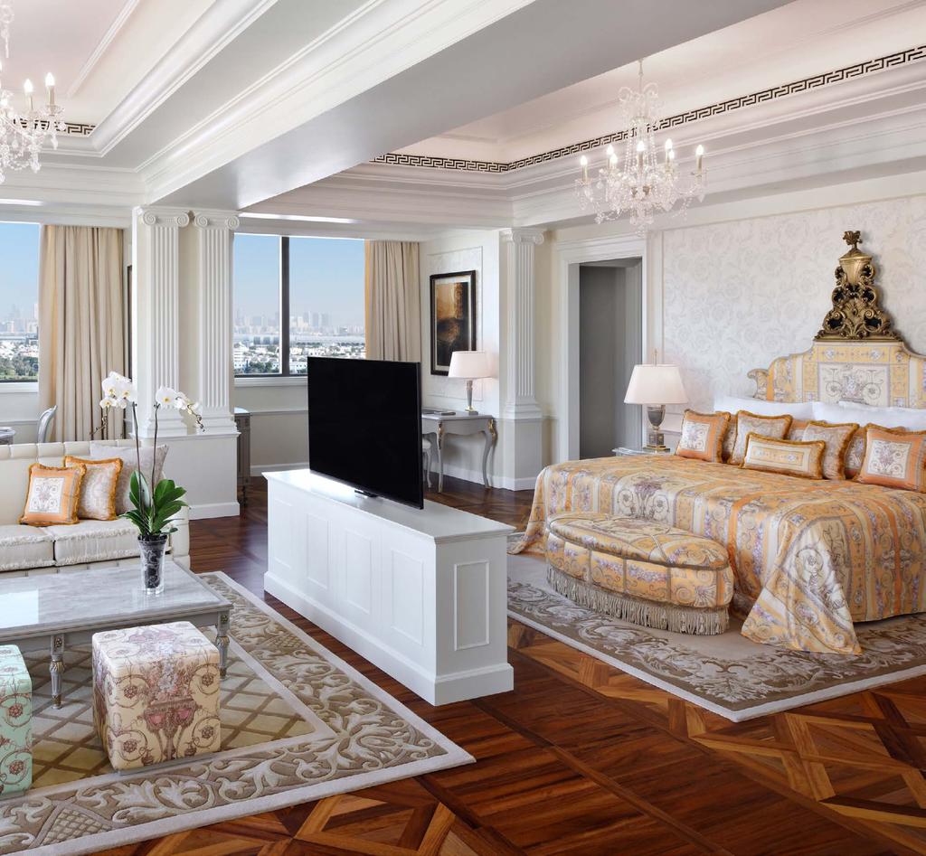 Imperial Suite The two Imperial Suites of Palazzo Versace Dubai each