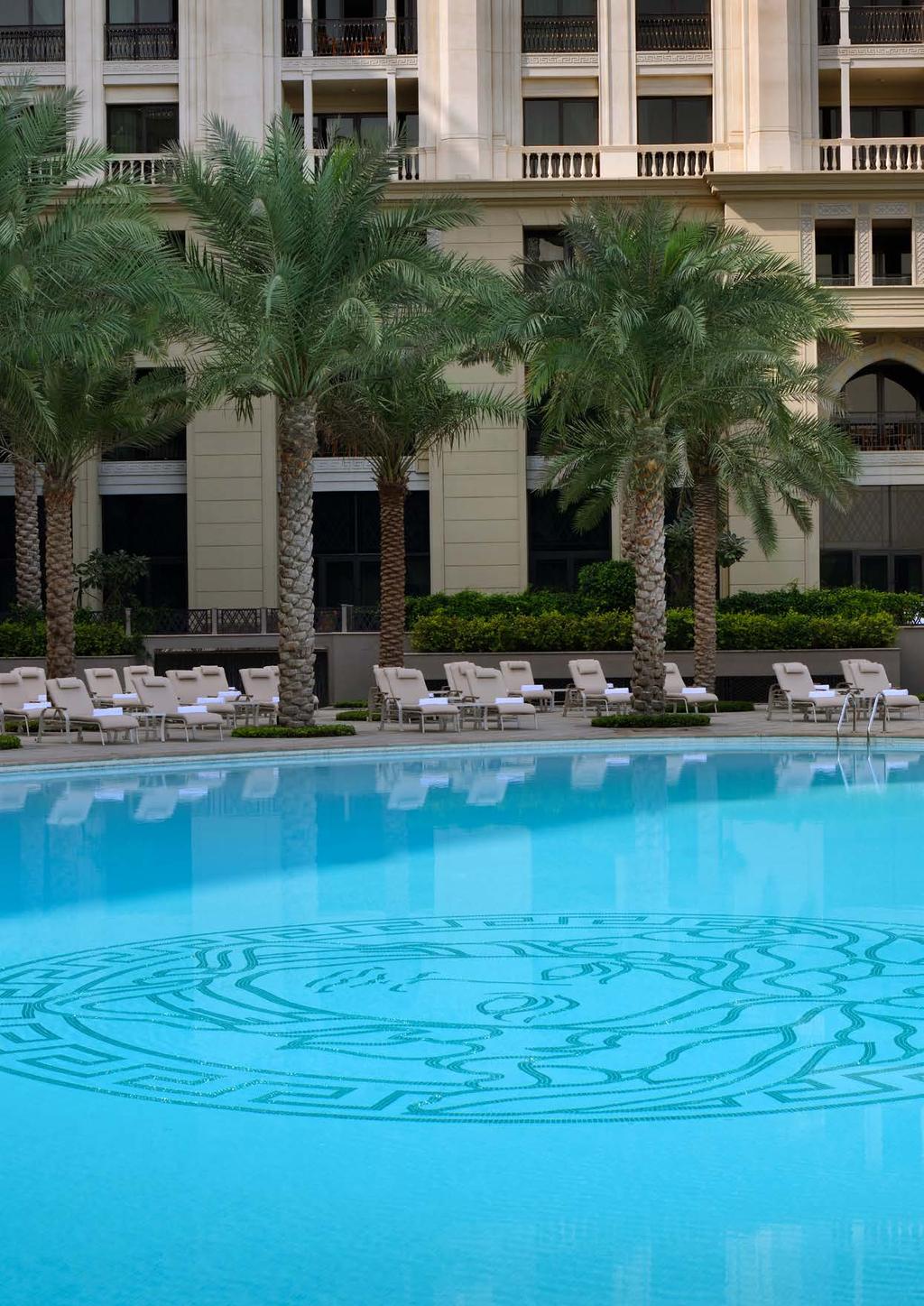 Rejuvenate Meander through the hotel s lush gardens featuring three outdoor pools with scenic views of the Dubai Creek.