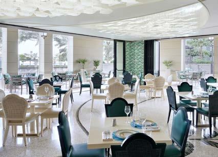 elegant interiors of the signature Italian restaurant Vanitas,