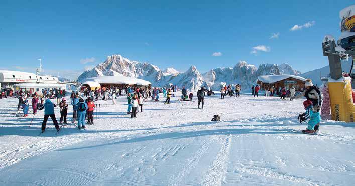 1440 2383 m Predivno talijansko skijalište smješteno u Dolomitima, u samom središtu nacionalnog parka Peneveggio Pale di San Martino.