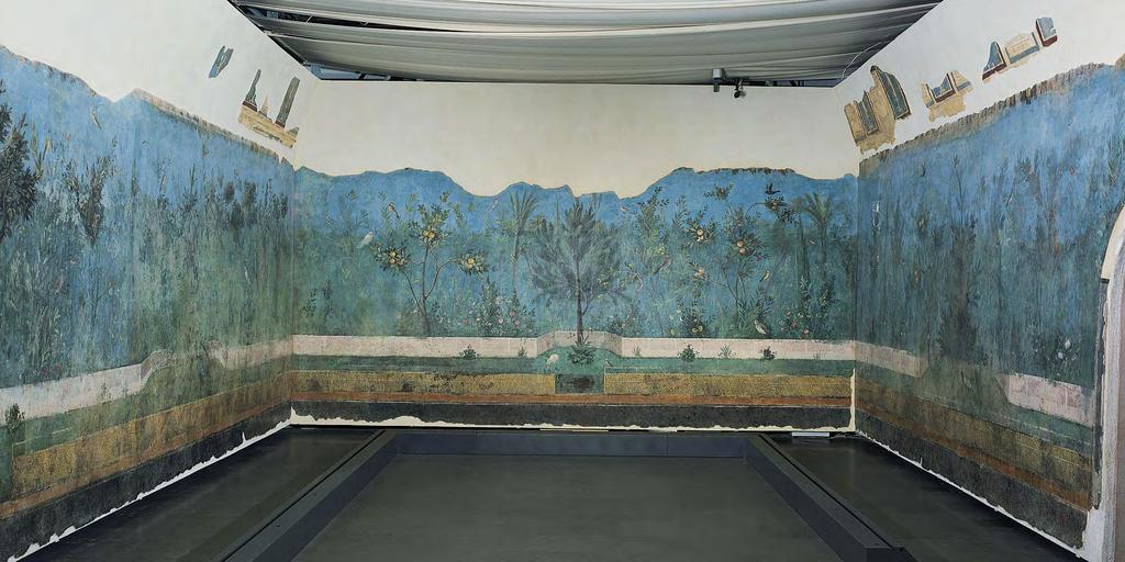Iluzionizam Atmosferska perspektiva Pogled na bastu, II stil zidnog slikarstva, iz Livijine vile,
