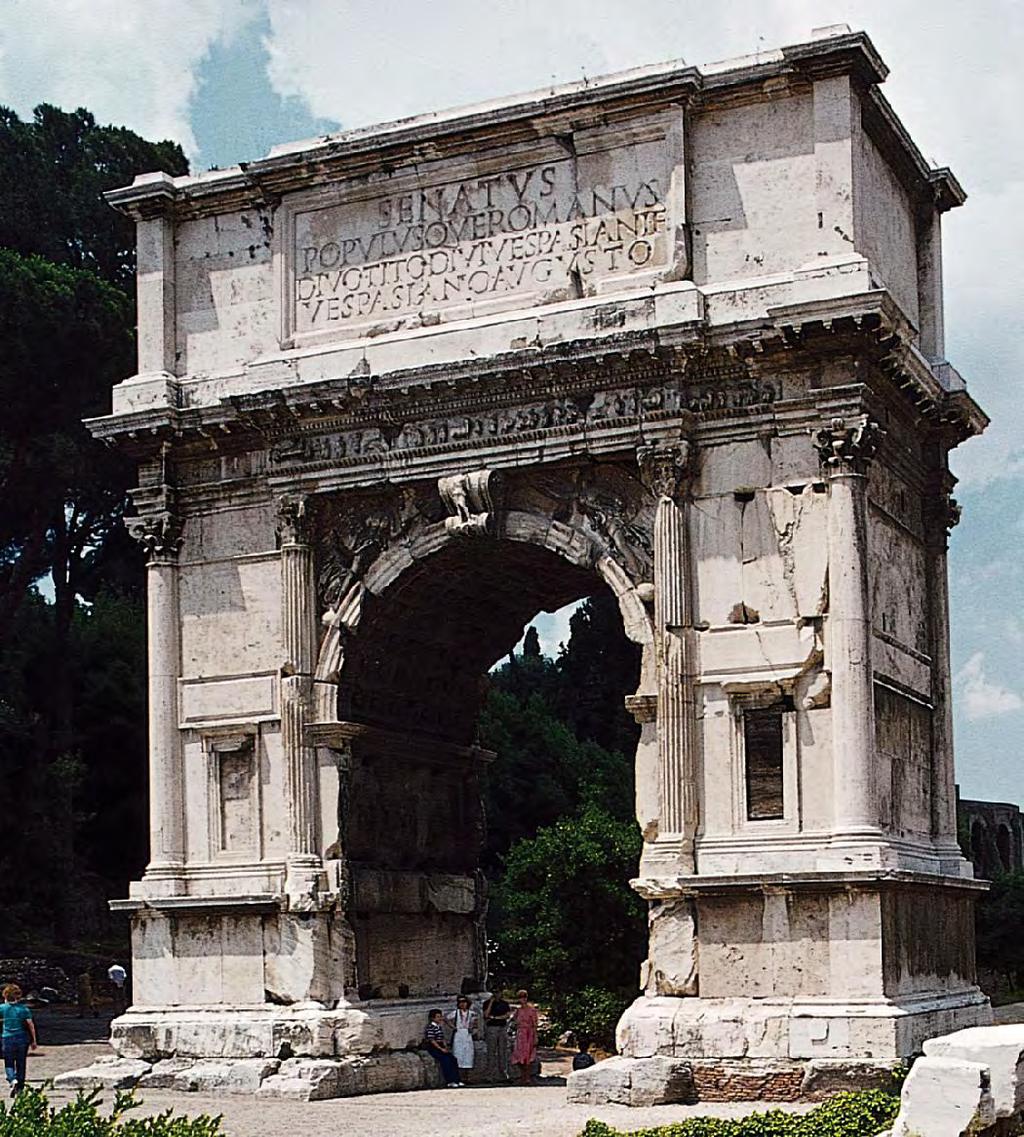 Arch of Titus, Rome, Italy.