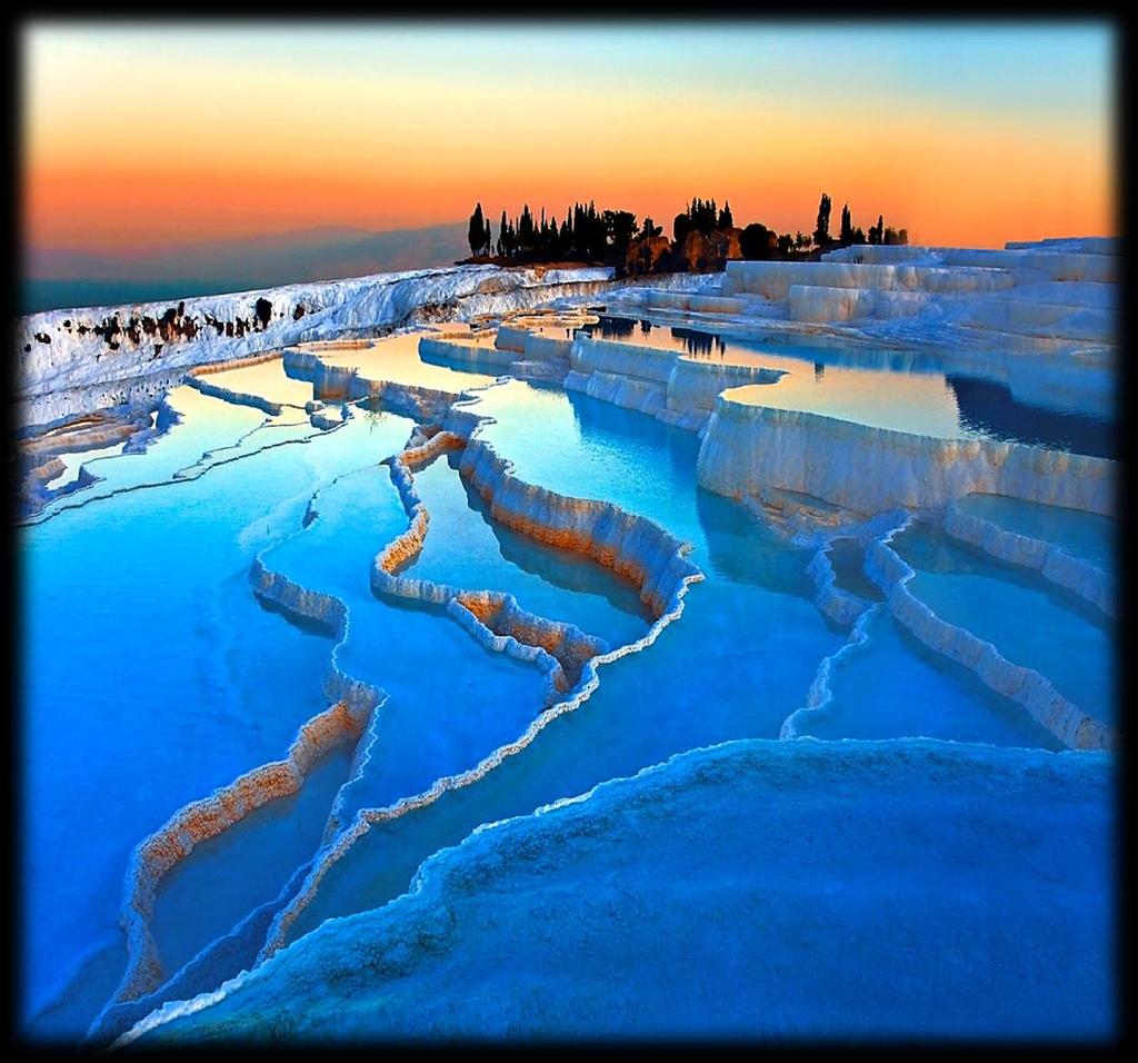 The mineral-rich waters of Pamukkale heal the body,