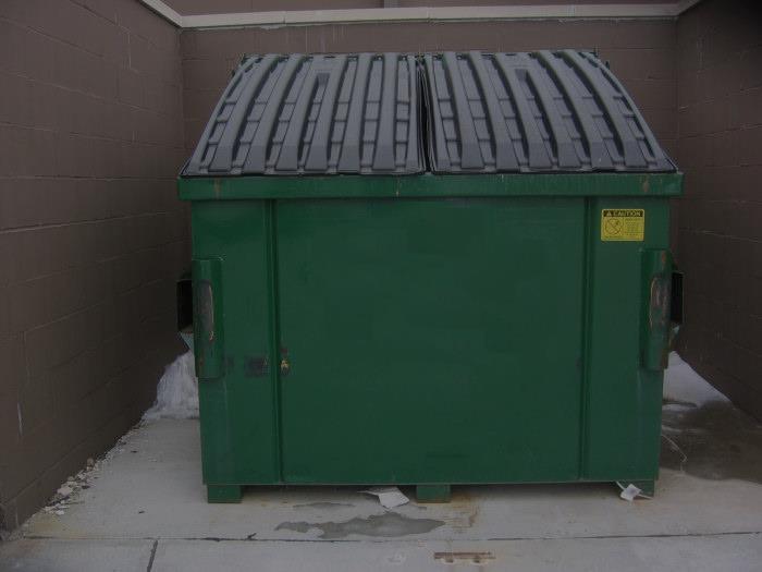 Dumpsters are located on sites 225 & 229 and