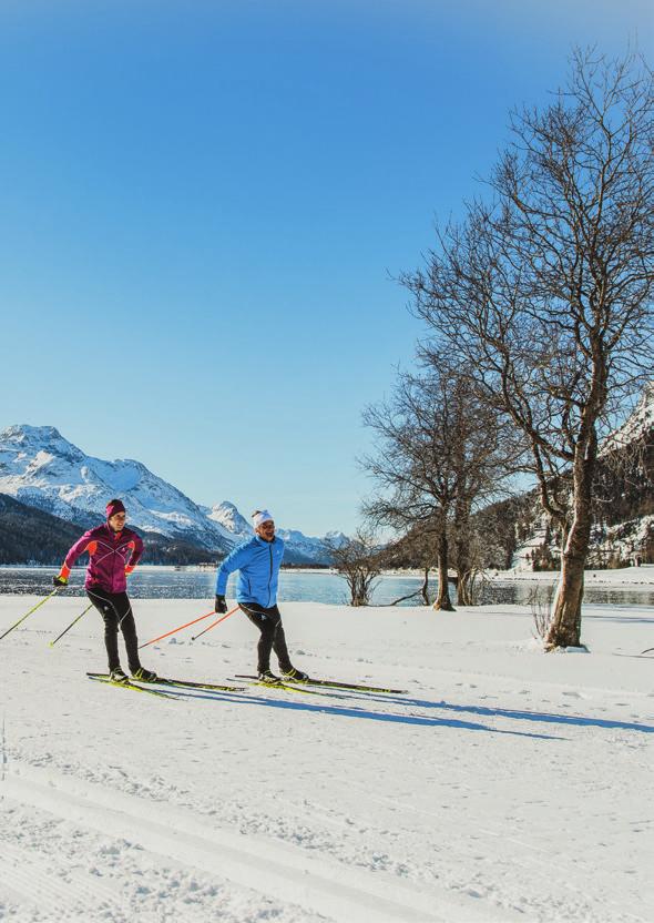 swiss-image.ch/romano Salis NORDIC HIT The Engadine is a cross-country paradise in a class of its own, with the added charm of breathtaking, ever-changing landscapes.