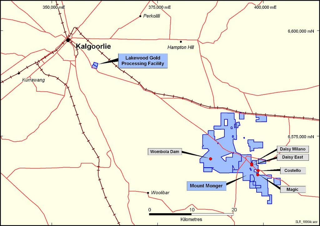 Exploration and Development Mount Monger Exploration activities are ongoing at the company s Mount Monger Operations (refer to figures 3 & 4 for location plan and drilling