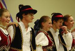 Following dinner, Domovina s program consisted of dances from the Horehron Region and a Karicka, Verbunk and Cardas from Eastern Slovakia.