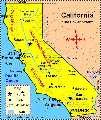 California The Golden State California s population, concentrated mostly along the coast, is the most urban in the United States, with more than three-fourths of the state s people living in thelos