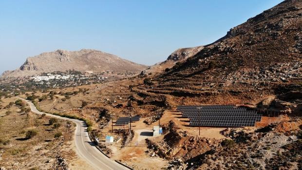 1GWh, equal to 70% of Tilos island annual electricity demand PV power station of 160kW p, @30
