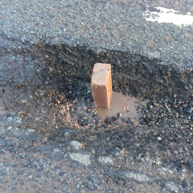See enclosed photograph of Boris the pothole in Shobdon.
