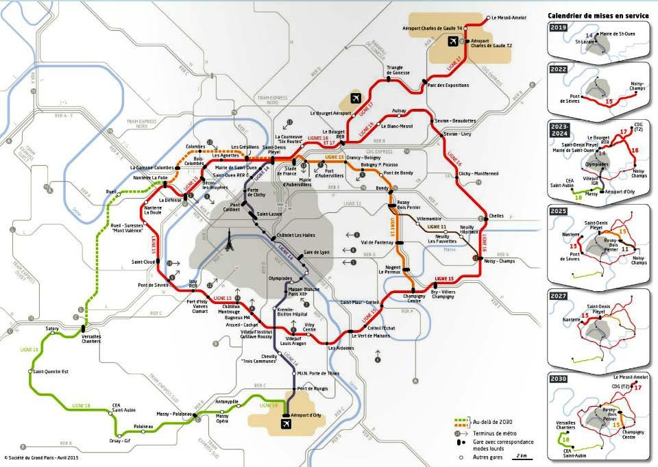 Public Transport Network Trains (2030) 200 km