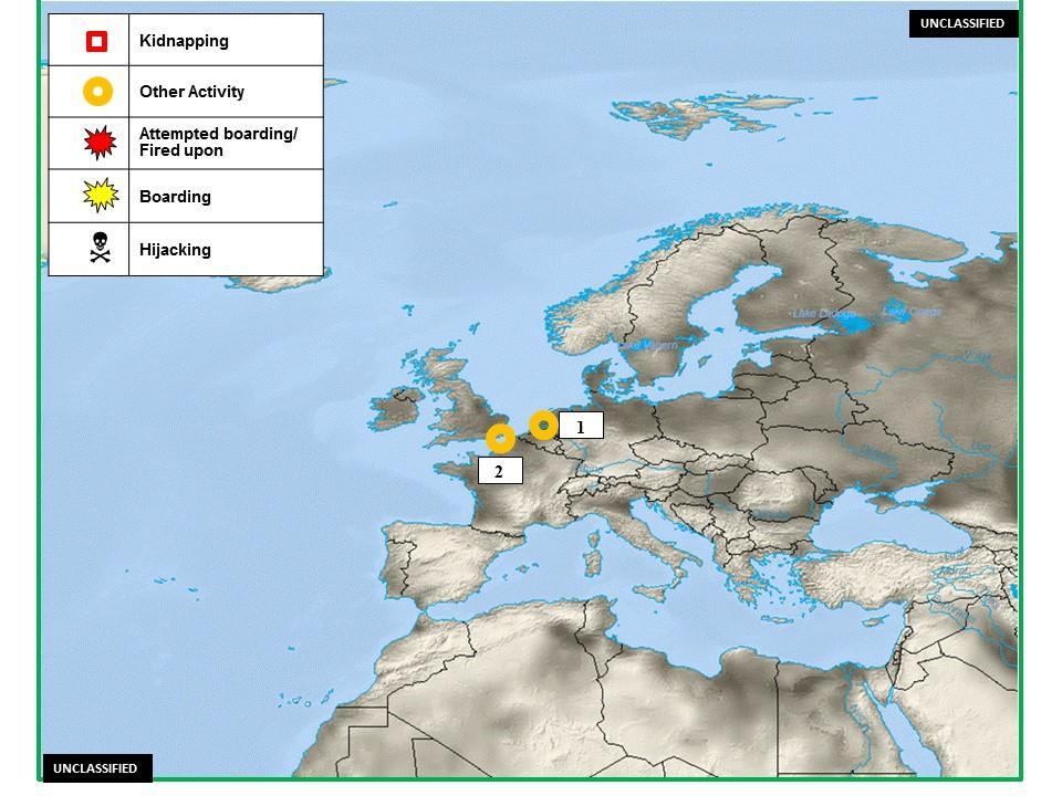 D. (U) NORTHERN EUROPE - BALTIC: Figure 3. Northern Europe - Baltic Piracy and Maritime Crime 1.