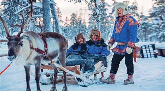 The Christmas cheer is an undeniable component of the Lappish culture. This evening, prepare for an Arctic adventure exploring the remote areas of Kakslauttanen on a reindeer safari.