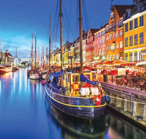 SPECTACULAR SCANDINAVIA 14 DAYS 19 MEALS FROM $ 3949 CULTURAL EXPERIENCES Join a local expert for an engaging city tour of Copenhagen.