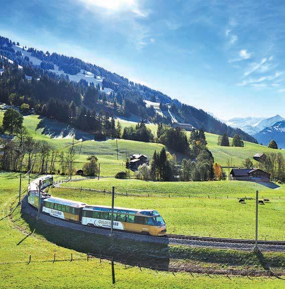DISCOVER SWITZERLAND, AUSTRIA & BAVARIA 10 DAYS 12 MEALS FROM $ 1999 CULTURAL EXPERIENCES Ride the GoldenPass Panoramic Train from Montreux to Gstaad.