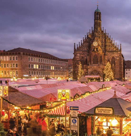 CLASSIC CHRISTMAS MARKETS 9 DAYS 11 MEALS FROM $ 1899 CULTURAL EXPERIENCES Experience the 600-year-old holiday spirit of Christkindlesmarkts in Germany, France and Austria.