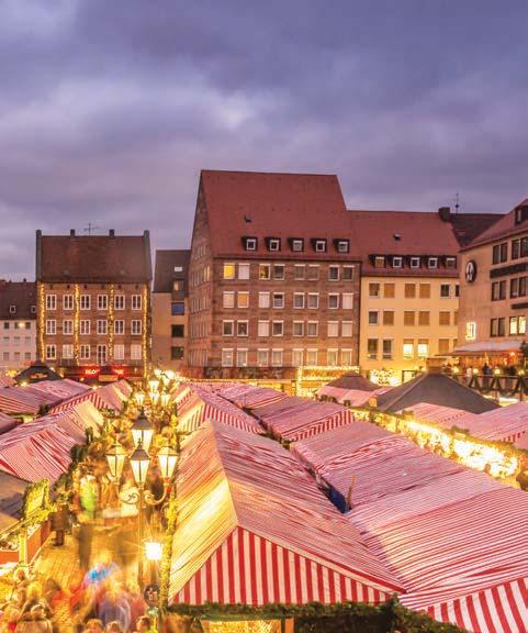 Oberammergau city tour concludes with a visit to the historic Nuremberg Christmas Market, one of the oldest and most famous markets in Germany dating back to 1628.